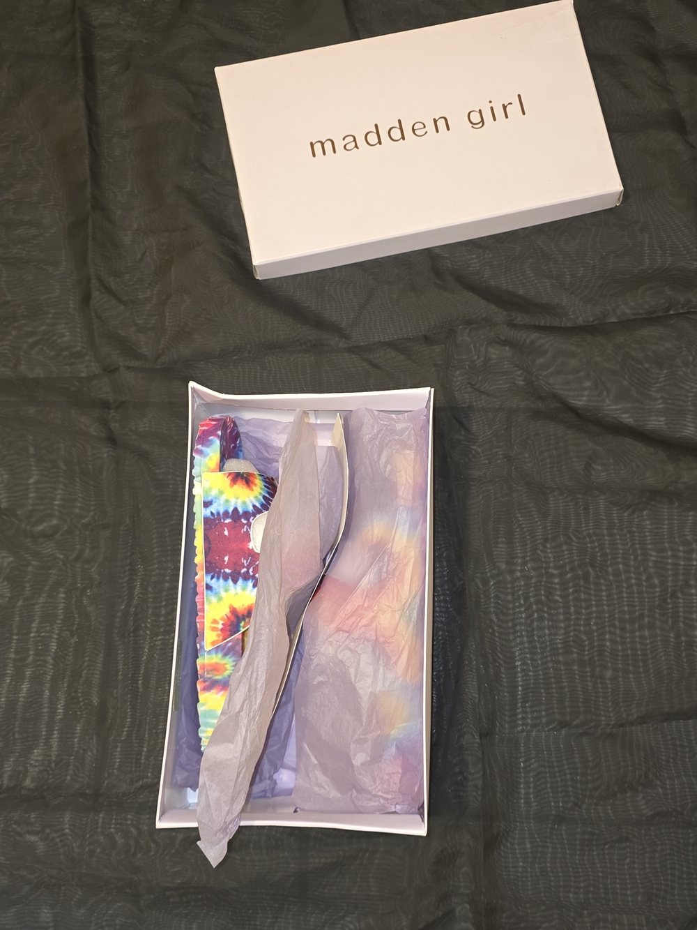 Madden Girl Tie-Dye Double Buckle Slide Sandals - Multicolor - Picture 4 of 4